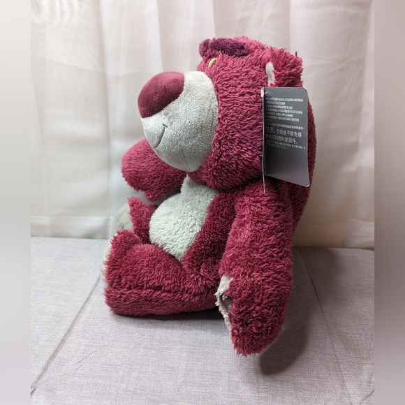 Lotso Huggin Bear Toy Story 3 Disney Parks  Strawberry Scented Medium Plush 14" - Picture 2 of 13